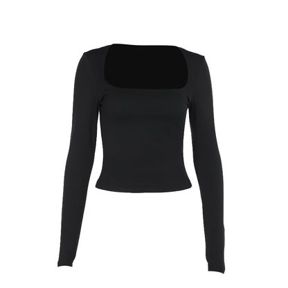 Dames Haut à manches longues carré léger Chic und Stil