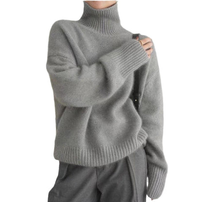 Casual turtleneck pullover for women in fine knit Chic und Stil
