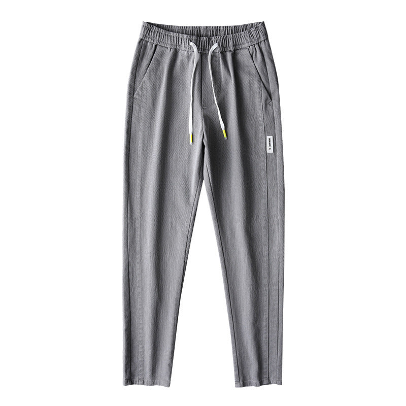 Casual cotton pants for men with adjustable waist and practical pockets Chic and Style