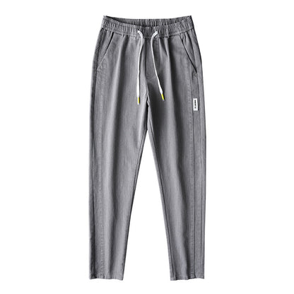 Casual cotton pants for men with adjustable waist and practical pockets Chic and Style