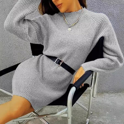 Robe en tricot pour femmes avec une coupe décontractée et un motif à côtes moderne Chic und Stil