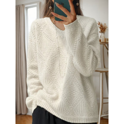 Pull en tricot pour femmes avec un traitement structuré et une texture douce Chic und Stil