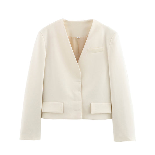 Dames élégant blazer avec revers classique Chic und Stil