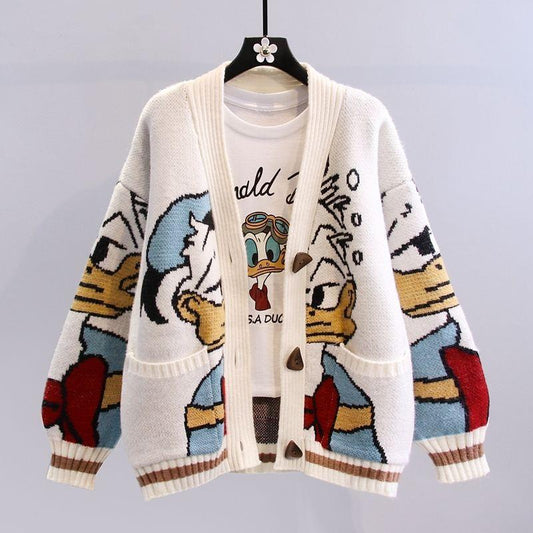 Dames pull et cardigan brodé avec motif Disney ludique Chic und Stil