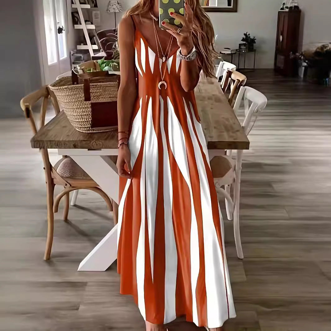 Robe Maxi Femme Longue avec une coupe sans bretelles résistante et toute la longueur Chic und Stil