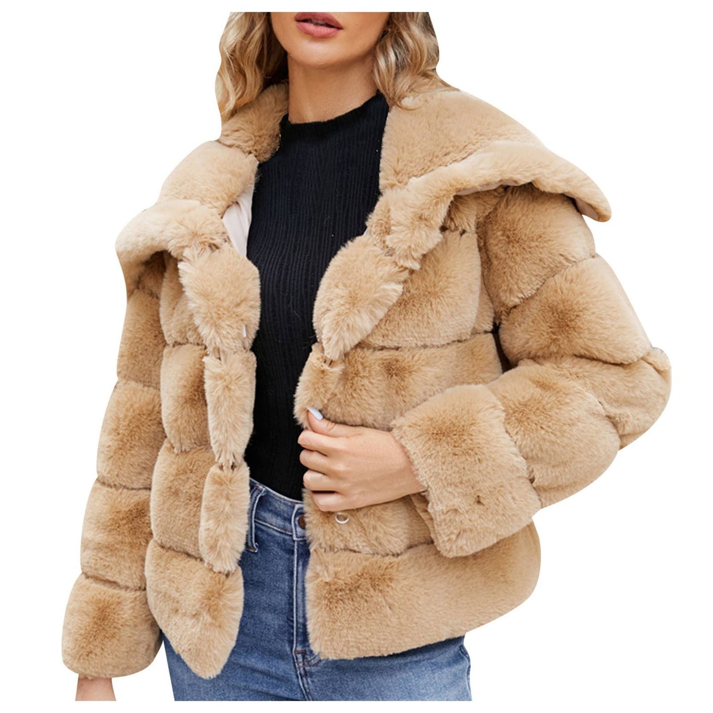 Women’s hooded jacket with padded design Chic and Style