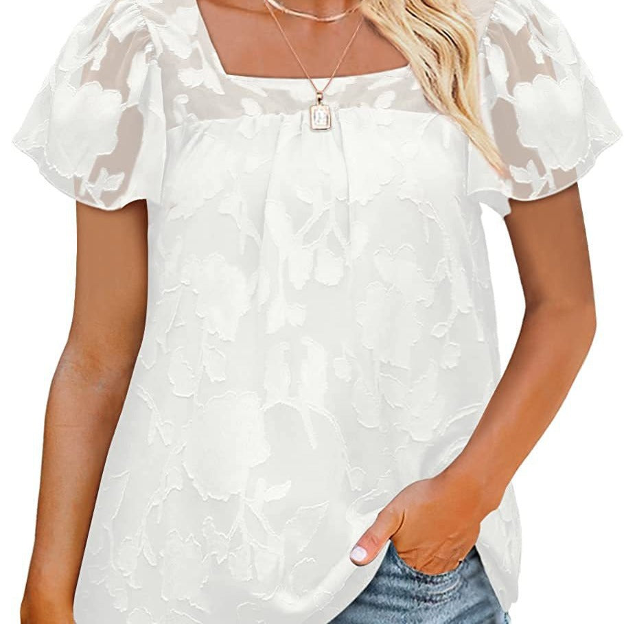 Dames élégante blouse avec un délicat motif floral Chic und Stil