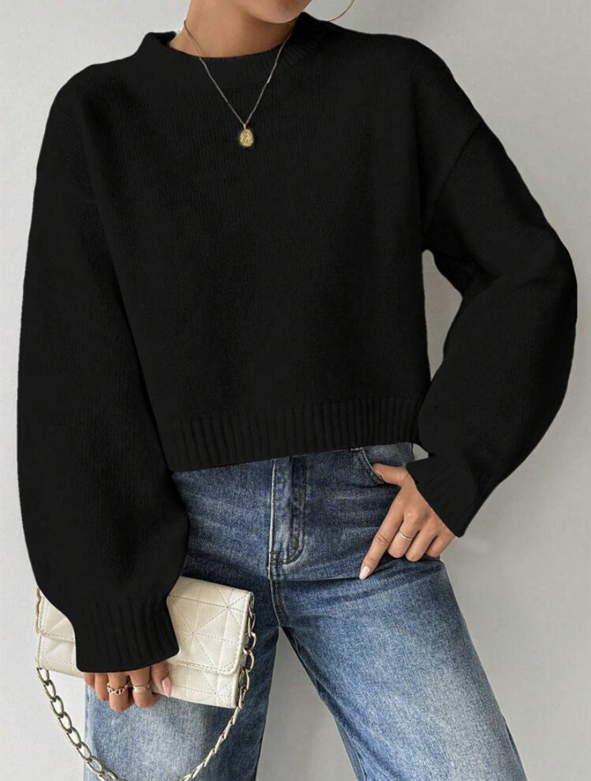 Pull en fine maille décontracté pour dames Chic und Stil