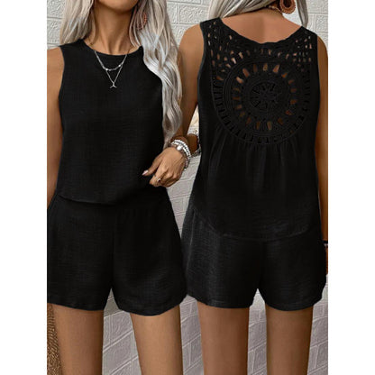 Dames dos en crochet Playsuit Chic und Stil