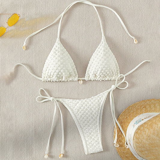 Ladies Triangle String Bikini Set Chic and Style