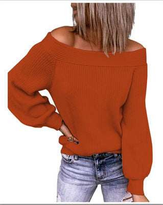 Pull en tricot femme décolleté épaules nues Chic und Stil