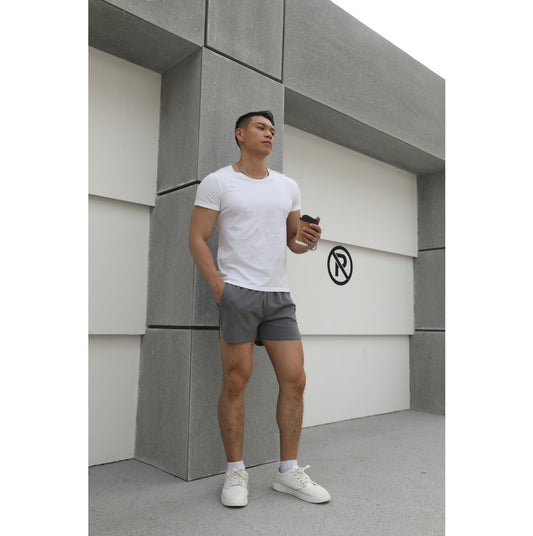 Shorts de course sportifs pour hommes en tissu en maille respirante Chic und Stil