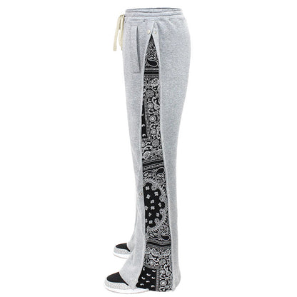 High-quality leisure pants for men with decorative print details Chic and Style