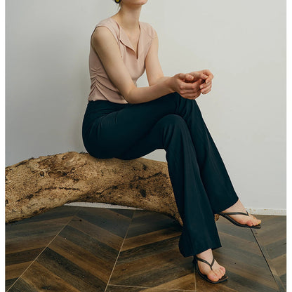 Pantalons évasés taille haute pour femmes Chic und Stil