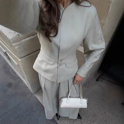 Chic and Stylish Women's Blazer and Pants Set