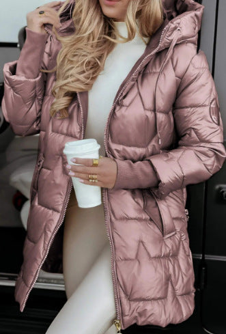 Dames doudoune avec capuche et poches pratiques Chic und Stil