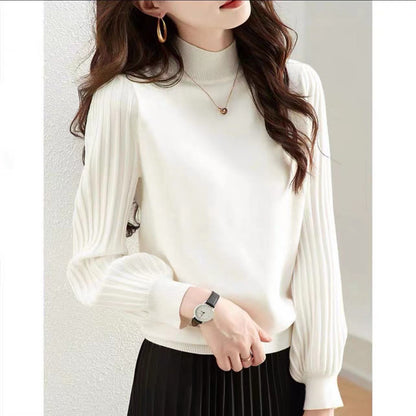 Pull élégant pour femmes avec des manches tricotées hautes Chic und Stil