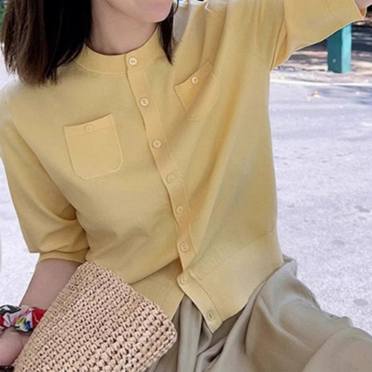 Blouse décontractée à boutons pour femmes Chic und Stil