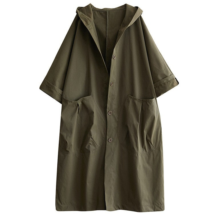 Oversized hooded coat for women with practical pockets Chic und Stil