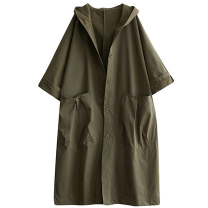 Oversized hooded coat for women with practical pockets Chic und Stil