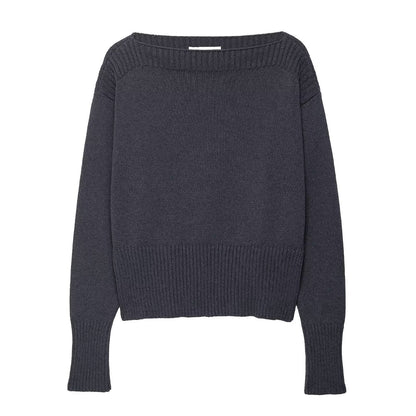 Pull décontracté pour femmes avec un col large et élégant Chic und Stil