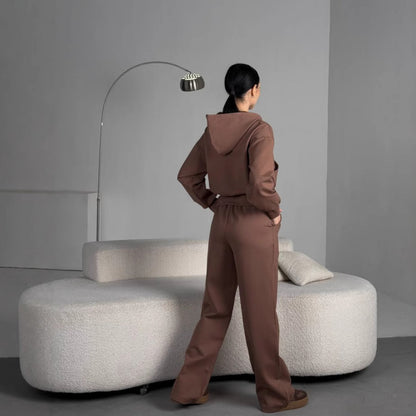 Dames coupe aversée veste à capuche avec fermeture éclair et poches Chic und Stil