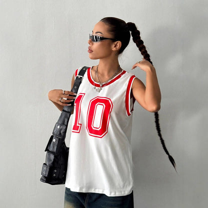 Dame Débardeur de sport avec impression numérique accrocheuse Chic und Stil