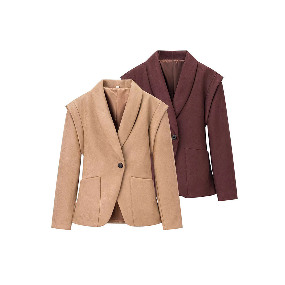 Dames Blazer élégant à coupe classique Chic und Stil