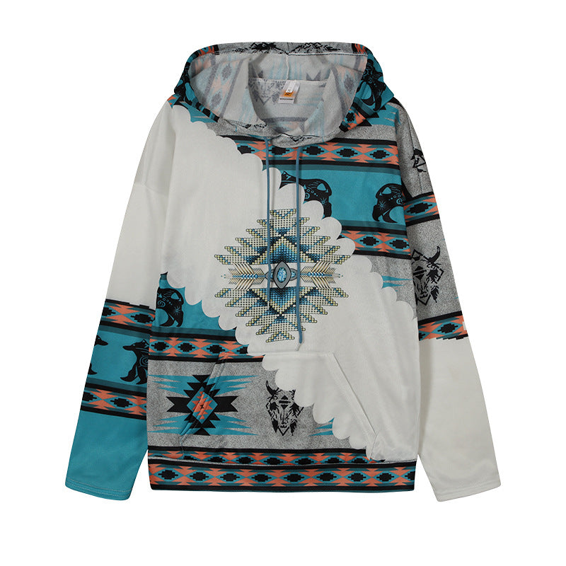 Pull à capuche pour dames avec un design tribal innovant et une coupe confortable Chic und Stil