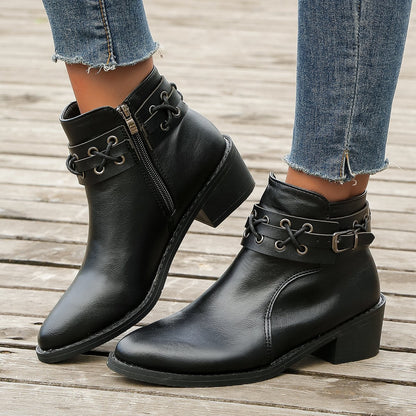Bottes pour femmes avec détail de lacet tendance Chic und Stil