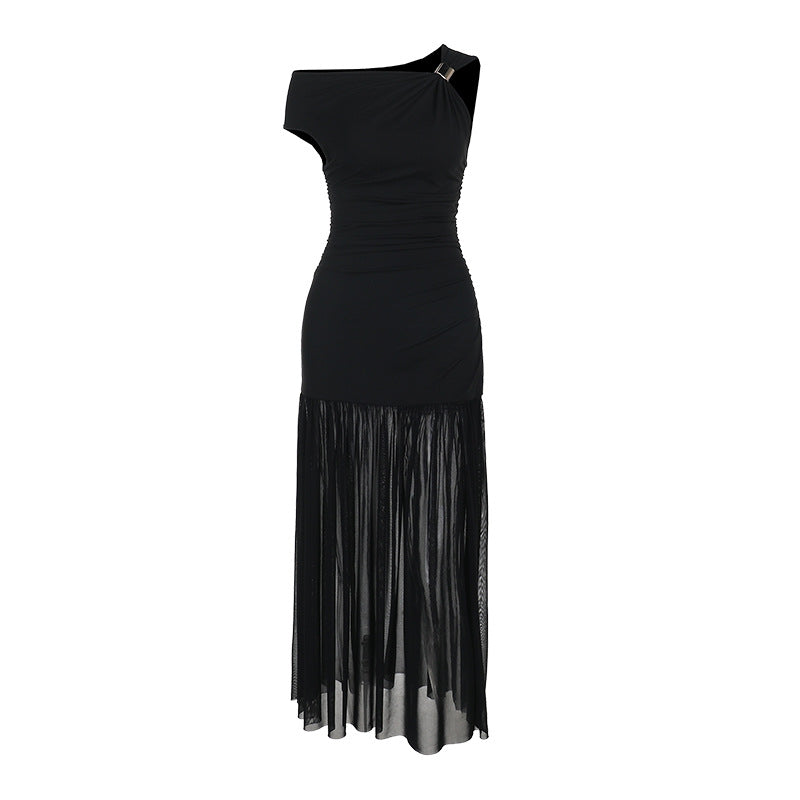 Robe de soirée élégante dame off-shoulder Chic und Stil