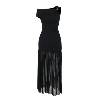 Robe de soirée élégante dame off-shoulder Chic und Stil