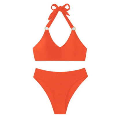 Set de bikini à col halter triangle pour femmes Chic und Stil