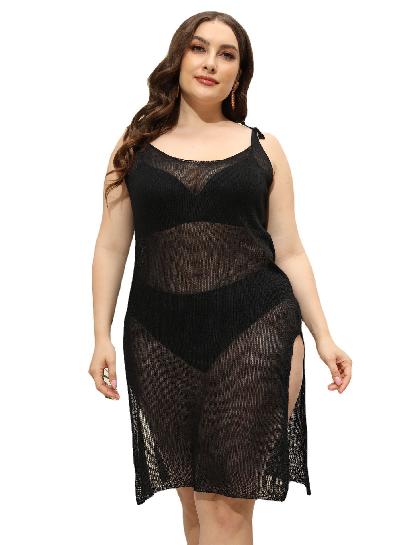 Robe de plage en tricot transparent pour femmes Chic und Stil