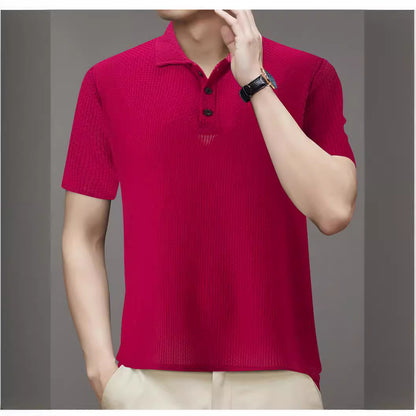 Hommes Polo en Structure Chic und Stil