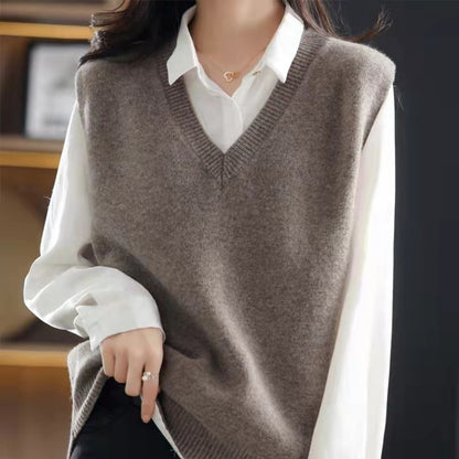Dames pull-over gilet Chic und Stil