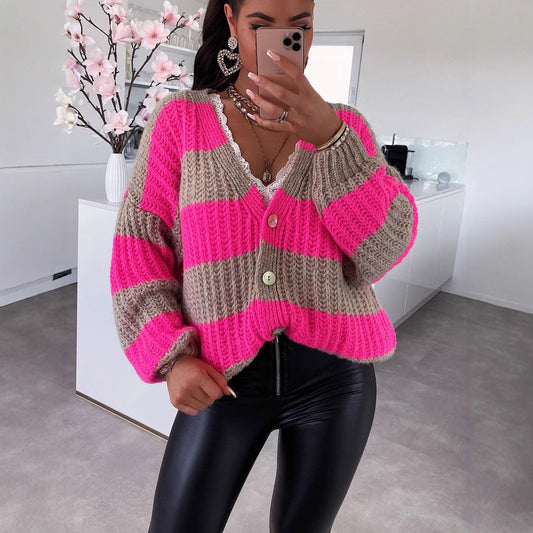 Dames gilet avec décolleté en V plongeant et manches raglan Chic und Stil