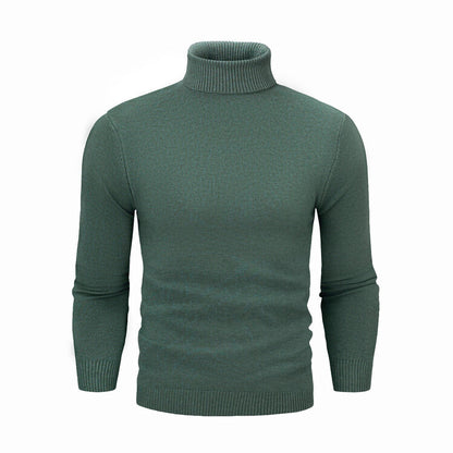 Elegant turtleneck pullover for men in fine merino wool Chic and Style