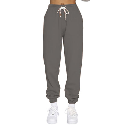 Casual women's sweatpants with high waist and drawstring Chic and Style