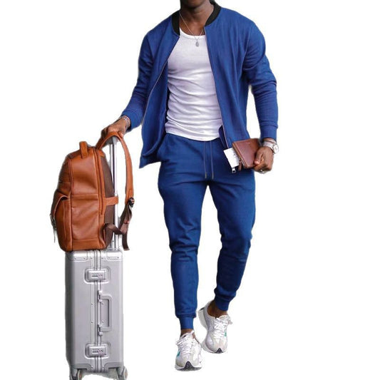 Men's sporty travel set with light jacket and jogger pants Chic and Style
