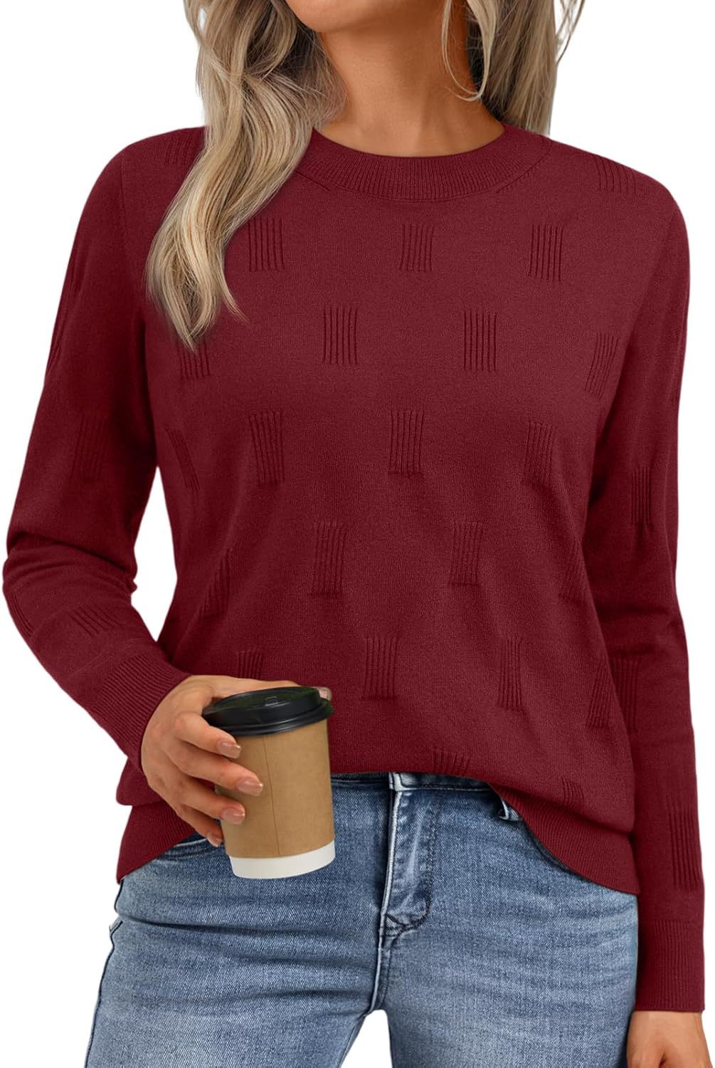 Pull en tricot pour femmes avec motif texturé et coupe décontractée Chic und Stil