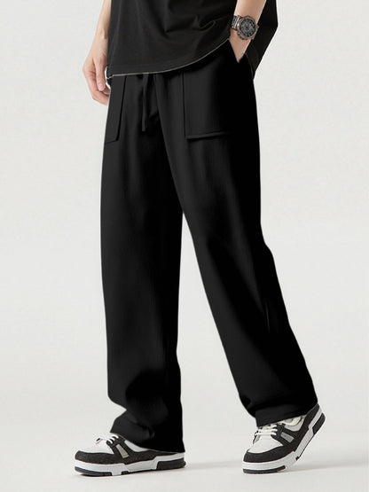 Casual cargo pants for men with practical pockets and elastic waist Chic and Style