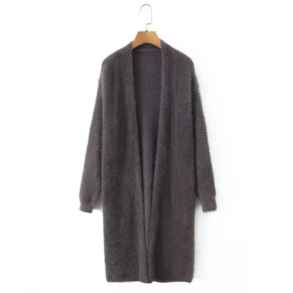 Dames pull en tricot confortable avec design frontal ouvert et manches longues Chic und Stil