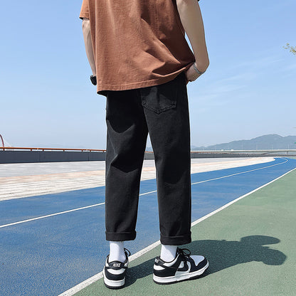Casual men's pants with adjustable drawstring and loose fit Chic und Stil