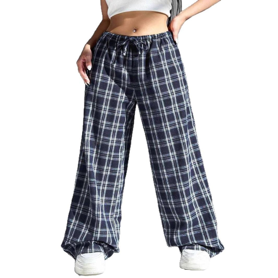 Casual checked lounge pants for ladies Chic und Stil