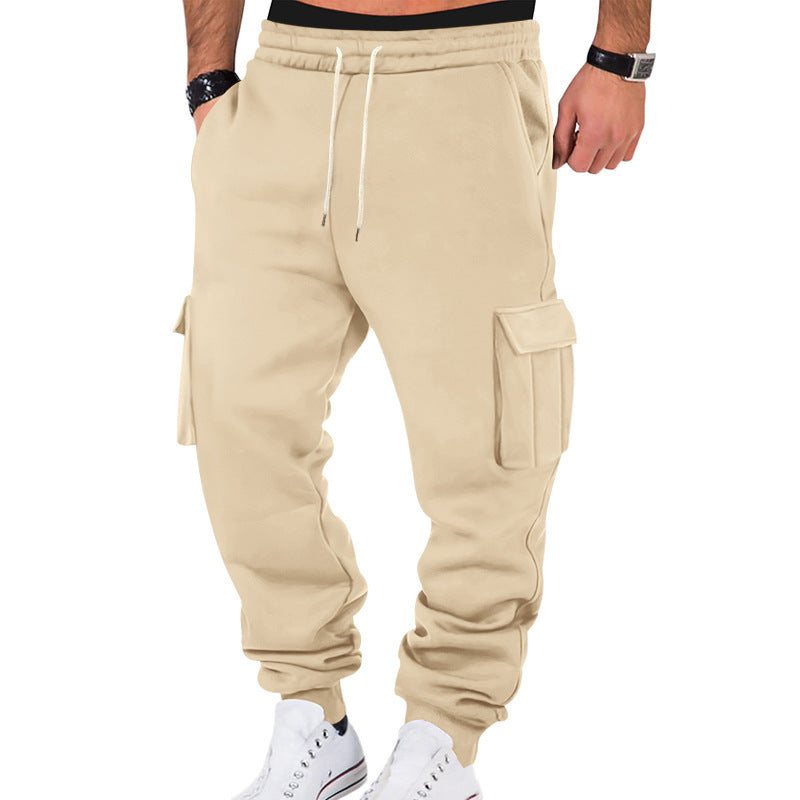 Pantalon de jogging cargo pour hommes avec taille élastique et poches pratiques Chic und Stil