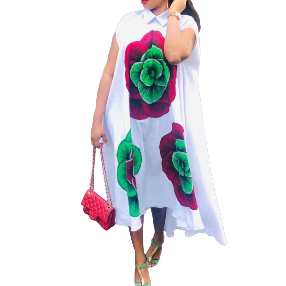 Robe chemise pour femmes avec applications florales Chic und Stil
