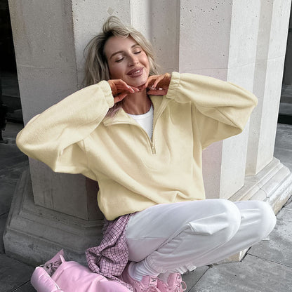 Dames Fleece Pull Chic und Stil