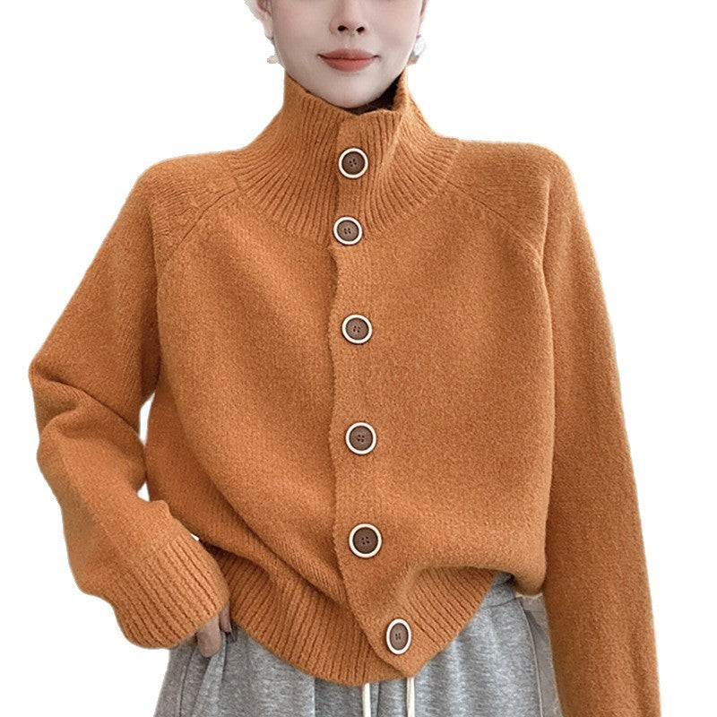 Cardigan en tricot à la mode pour femmes avec détails de boutons et coupe décontractée Chic und Stil