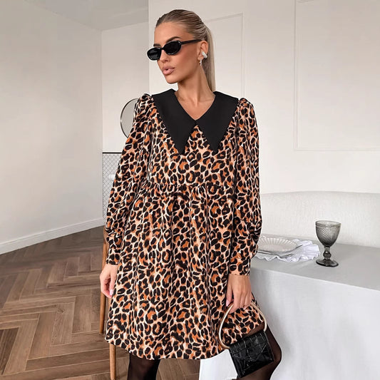 Robe légère à motif animal pour femmes Chic und Stil